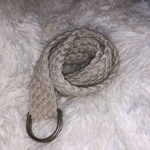 Light tan braided belt